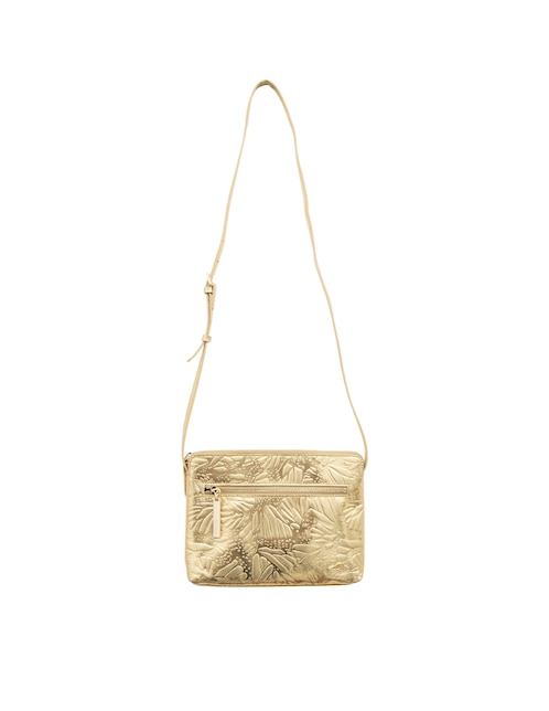 Bolsa crossbody Grabado Mariposa de piel para mujer 1
