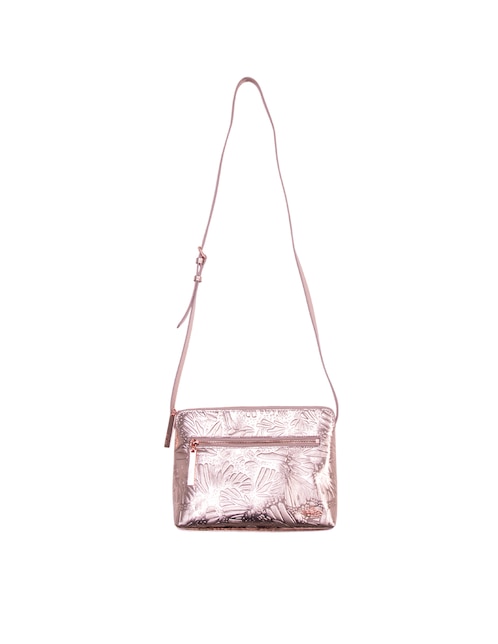 Bolsa crossbody Pineda Covalin Grabado Mariposa de piel para mujer