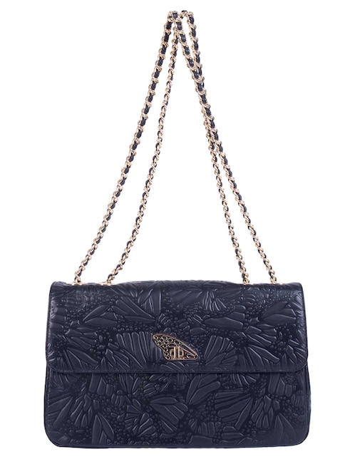 Bolsa crossbody Pineda Covalin Grabado Mariposa de piel para mujer