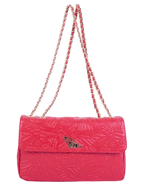 Bolsa crossbody Pineda Covalin Grabado Mariposa de piel para mujer