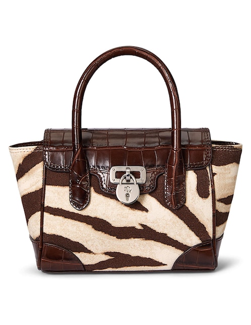 Bolsa satchel Lauren Ralph Lauren piel para mujer