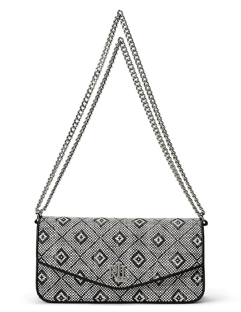 Bolsa shoulder Lauren Ralph Lauren Sawyer de piel para mujer
