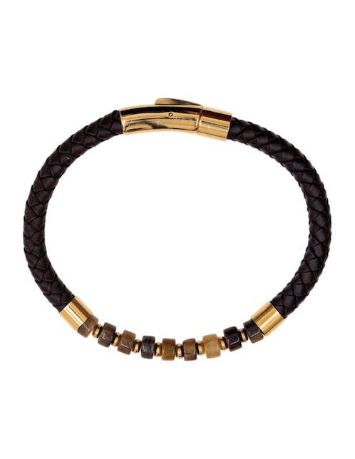 Pulsera Pineda Covalin de piel con acabado brillante