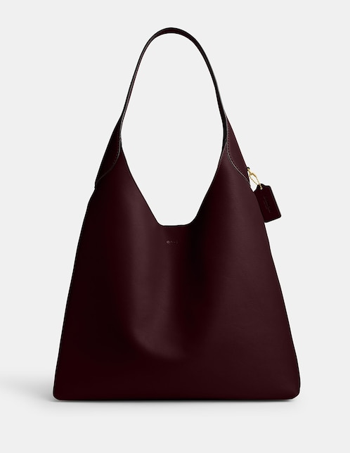 Bolsa shoulder Coach Natural Grain Leather de piel para mujer