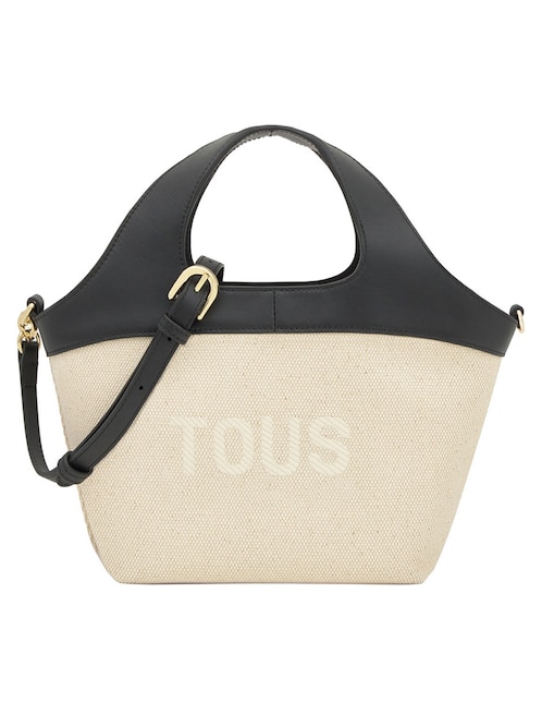 Bolsa shopper Tous Lirio Canvas para mujer