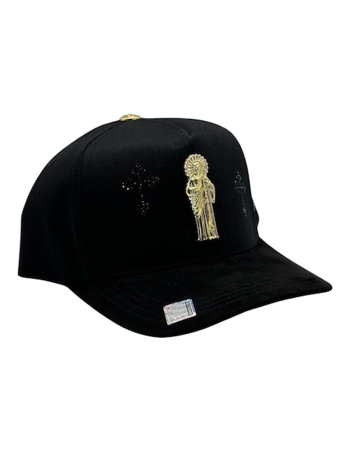 Gorra visera curva snapback Big Boss San Judas Black para hombre