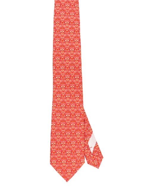 Corbata Pineda Covalin regular de seda estampado gráfico para hombre
