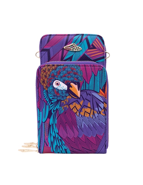 Bolsa crossbody Pineda Covalin Guacamaya de piel para mujer