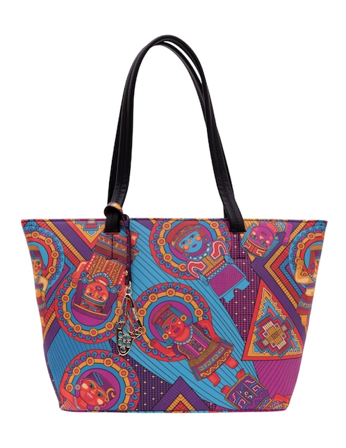 Bolsa tote Pineda Covalin Caritas Sonrientes De Veracruz para mujer