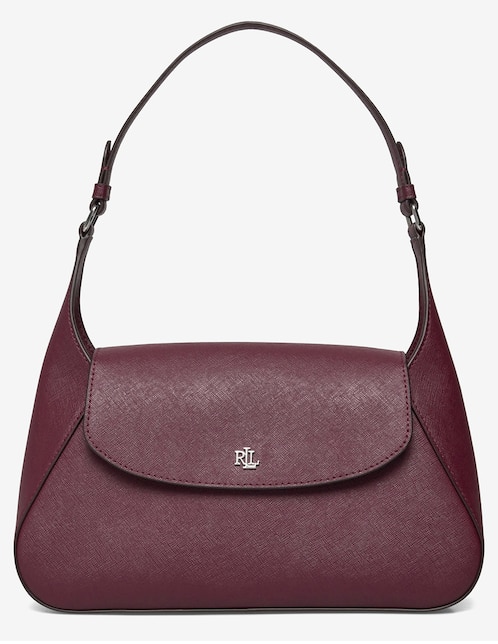 Bolsa shoulder Lauren Ralph Lauren de piel para mujer