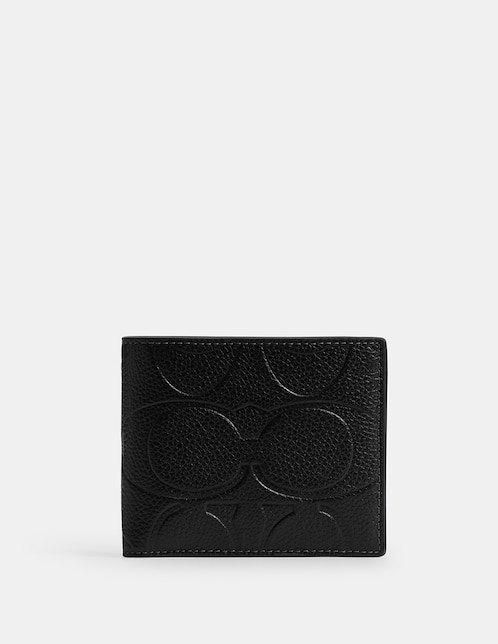 Cartera Maxi Embossed Signature para hombre 1