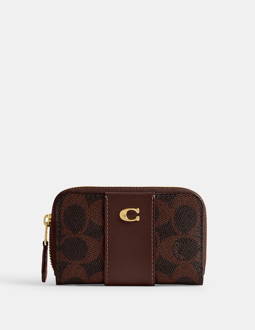 Tarjetero Coated canvas signature para mujer