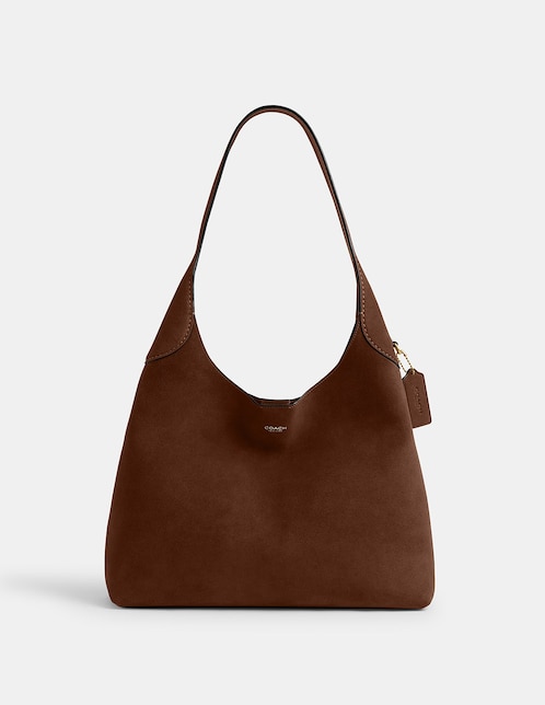 Bolsa Shoulder Suede de piel para mujer 1