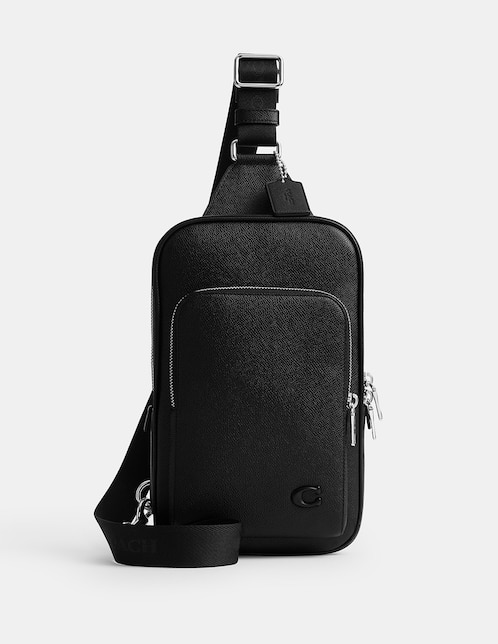 COACH Bolsa bandolera Coach Crossgrain Texture Leather de piel para hombre