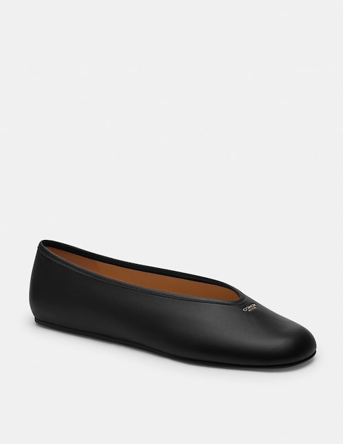 Balerina Coach Houston de piel para mujer
