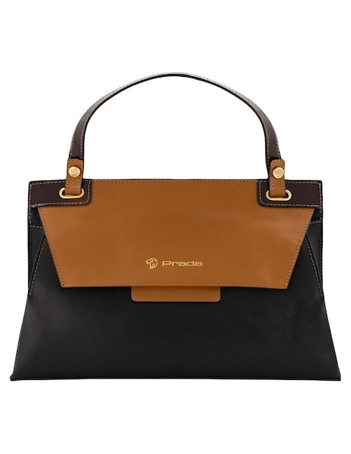 Bolsa satchel Prada de piel para mujer