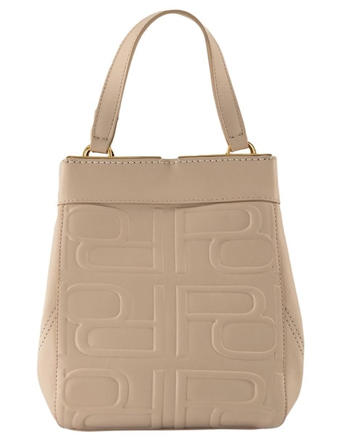 Bolsa satchel de piel para mujer