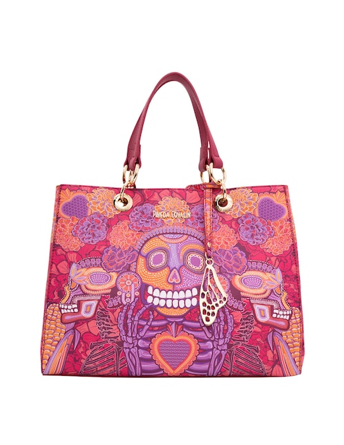 Bolsa satchel Día de Muertos Catrina para mujer 1