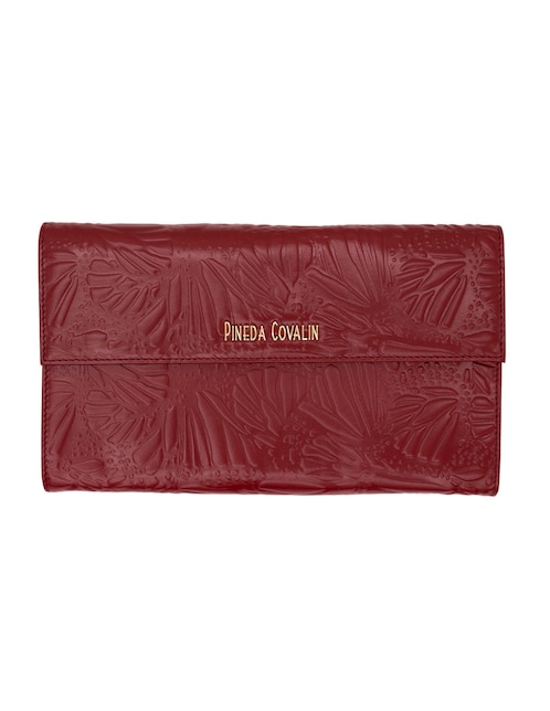 Bolsa clutch Pineda Covalin Grabado Mariposa de piel para mujer