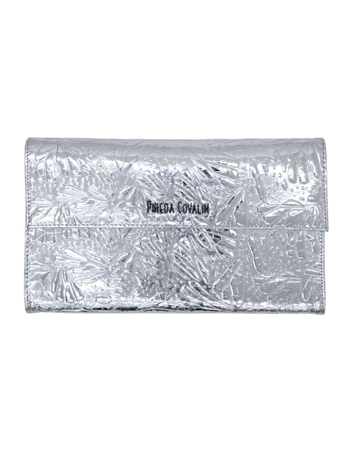 Bolsa clutch Pineda Covalin Grabado Mariposa de piel para mujer