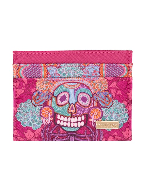 Tarjetero Día de Muertos Catrina para mujer 1