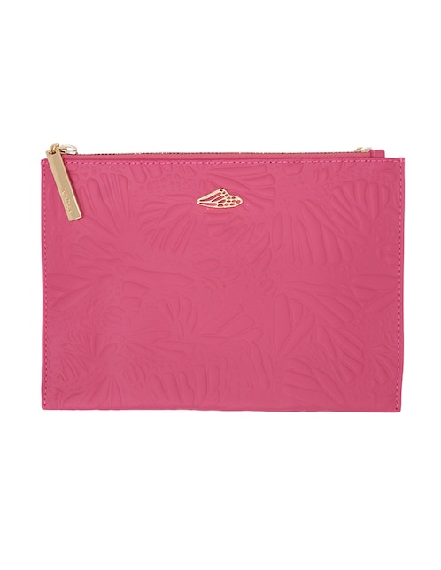 Bolsa crossbody Pineda Covalin Grabado Mariposa de piel para mujer