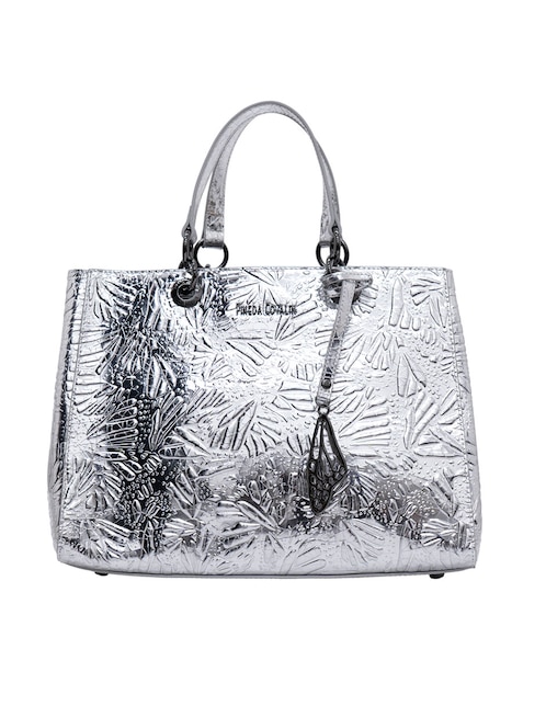 Bolsa satchel Pineda Covalin Grabado Mariposa de piel para mujer