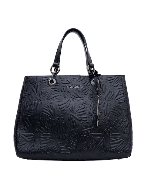 Bolsa satchel Pineda Covalin Grabado Mariposa de piel para mujer