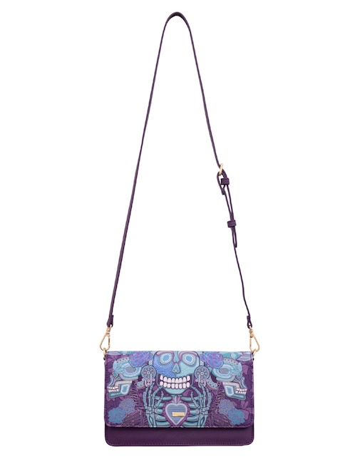 Bolsa crossbody Pineda Covalin Día de Muertos Catrina para mujer