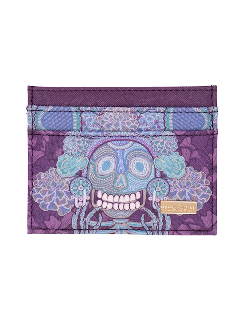 Tarjetero Día de Muertos Catrina para mujer 1