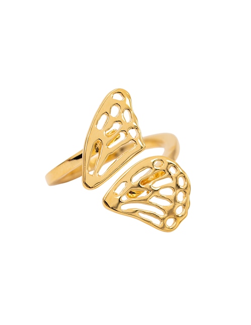Anillo de mariposa Pineda Covalin chapa de oro