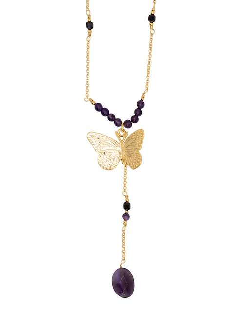 Collar de mariposa Pineda Covalin 18 K