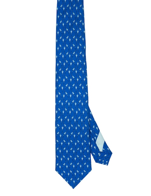 Corbata regular de seda estampada para hombre 1