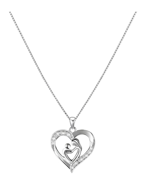 Collar de corazón de plata P 925 1