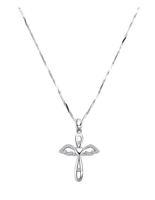 Collar de cruz de plata P 925 1