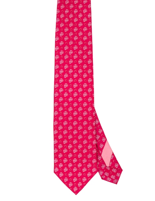 Corbata regular de seda estampada para hombre 1