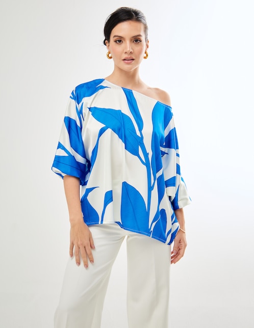 Blusa Pureza Sunshine manga 3/4 para mujer
