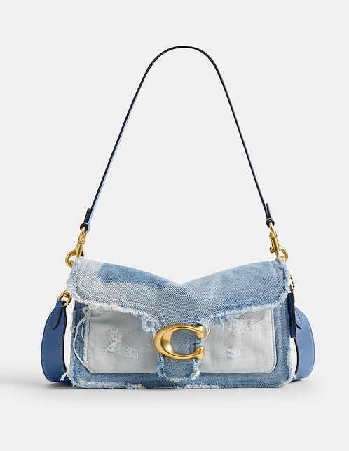 COACH Bolsa shoulder Coach Denim Patchwork para mujer