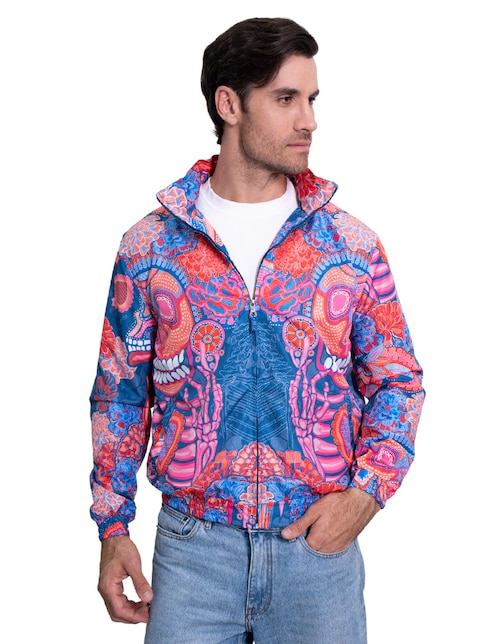 Chamarra bomber Pineda Covalin Día de muertos Catrina para hombre