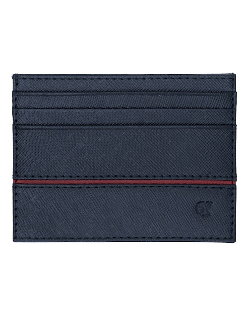 Tarjetero de piel Coatlicue Cabeza Bicefala para hombre 1