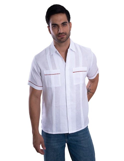 Guayabera manga corta Pineda Covalin para hombre
