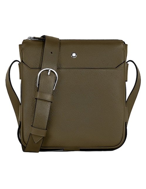 Bolsa messenger de piel unisex 1