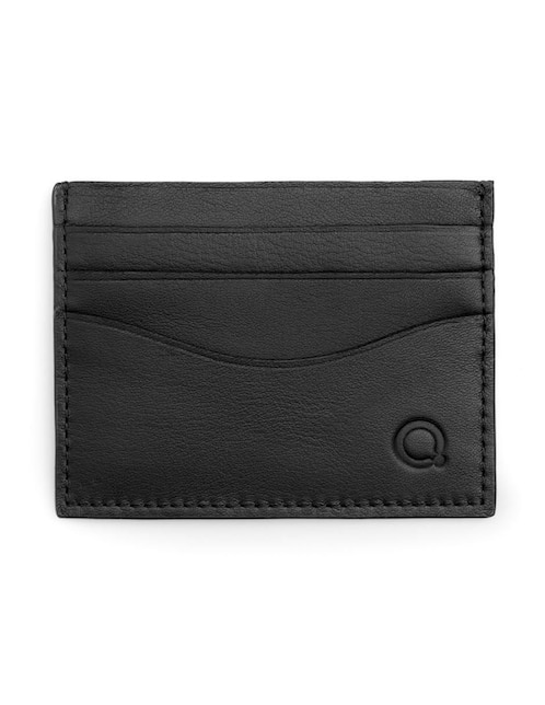 Tarjetero Quirelli de piel unisex