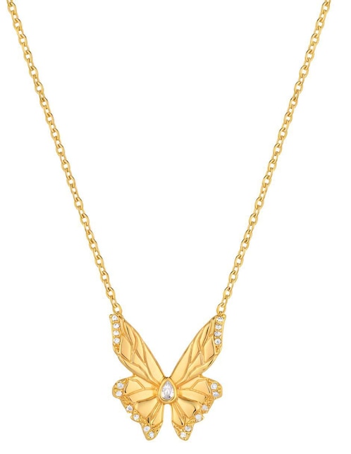 Collar de mariposa de oro 18 K 1