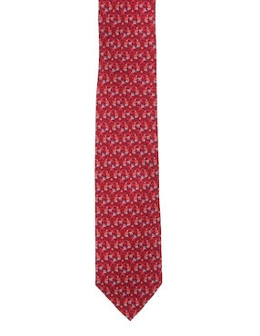 Corbata Pineda Covalin regular de seda gráfico para hombre