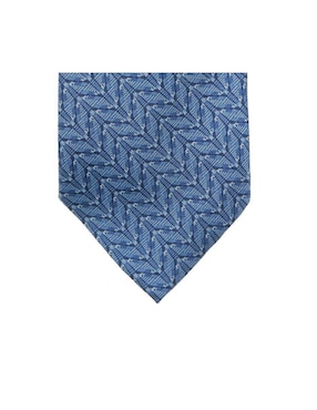 Corbata Pineda Covalin Pirámide Teotihuacan Regular Seda Azul