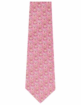 Corbata Pineda Covalin seda rosa