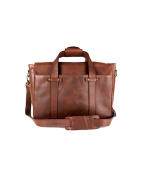 Maletín Ag Leather de piel con compartimiento para laptop 15 pulgadas y celular