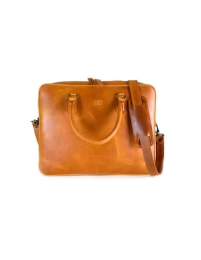 Maletín Ag Leather de piel con compartimiento para laptop 14 pulgadas