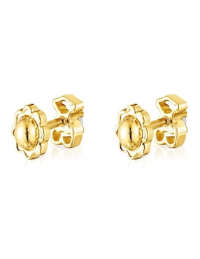 Aretes de oso Tous Silueta con acabado brillante diamante